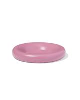 051 Kaarsonderzetter ⌀20cm Keramiek Roze (donkerpaars)
