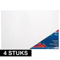 Toppoint Canvas schildersdoek - 4x - 40 x 60 cm - schilderen - doeken op frame Toppoint Canvas schildersdoek - 4x - 40 x 60 cm - schilderen - doeken op frame