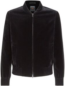 Zegna velvet bomber jacket - Noir