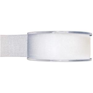 Hobby/decoratie organza sierlint - wit - 2,5 cm x 20 meter - Cadeaulint - inpakken