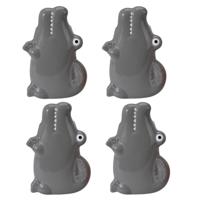 Waterverdamper radiator - 4x - krokodil - kinderkamer - kunststeen - 17 cm - luchtbevochtiger