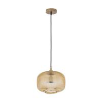 PTMD Juliet Hanglamp - 26 x 26 x 21 cm - Glas - Goud