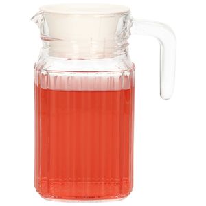 Glazen water schenkkan/karaf met handvat 0,5 Liter