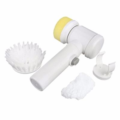 5 in 1 multifunctionele elektrische huishoudelijke Magic Brush ABS nylon keuken badkuip schoonmaken venster borstel reiniger (wit)