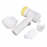 5 in 1 multifunctionele elektrische huishoudelijke Magic Brush ABS nylon keuken badkuip schoonmaken venster borstel reiniger (wit)
