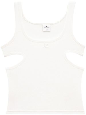 Courrèges débardeur Slash à découpes - Blanc