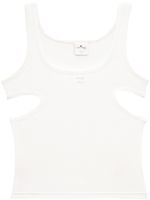 Courrèges débardeur Slash à découpes - Blanc Courrèges débardeur Slash à découpes - Blanc