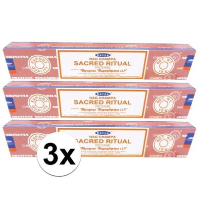 Satya Nag Champa wierook stokjes - Sacred Ritual - 3x - 15 gram