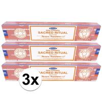 Satya Nag Champa wierook stokjes - Sacred Ritual - 3x - 15 gram