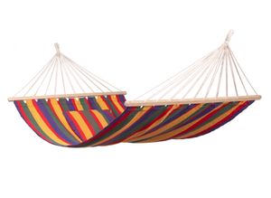 'Ferro' Spreaderbar Eénpersoons Hangmat - 120 kg - Veelkleurig - Spreidstang - 123 Hammock