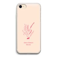 Where flowers bloom: iPhone 7 Transparant Hoesje