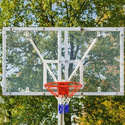 Ø 45 cm Basketbalring en Net Basketbalring voor Binnen en Buiten Rood + Wit + Blauw