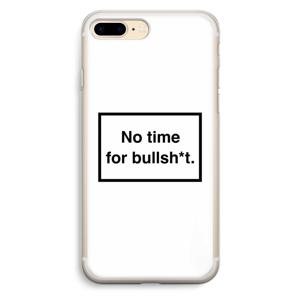 No time: iPhone 7 Plus Transparant Hoesje