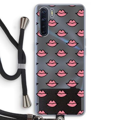 Lipjes: Oppo A91 Transparant Hoesje met koord