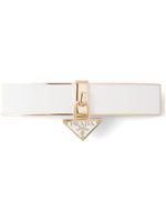 Prada barrette à logo triangulaire - Blanc - thumbnail