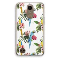 Kleurrijke papegaaien: LG K10 (2017) Transparant Hoesje