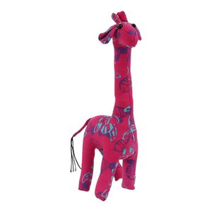 Stoffen Giraffe Roze/Blauw Small