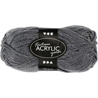 Creativ Company Acrylgaren, grijs, 50gr, 80m