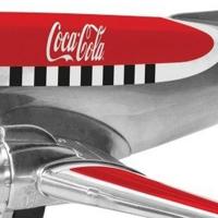 Kerstminiatuur vliegtuig douglas DC-3 rood seizoensdecoratie - My village