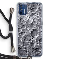 Maanlandschap: Motorola Moto G9 Plus Transparant Hoesje met koord