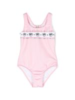 Chiara Ferragni Kids maillot de bain à logo imprimé - Rose