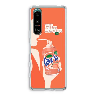 Peach please!: Sony Xperia 5 III Transparant Hoesje