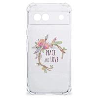 Google Pixel 8A Stevig | Bumper Hoesje | Boho Text