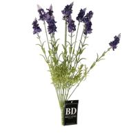 Kunstbloemen bos Lavendel / lavendula - 40 cm - donkerblauw/paars - kunst zijdebloemen