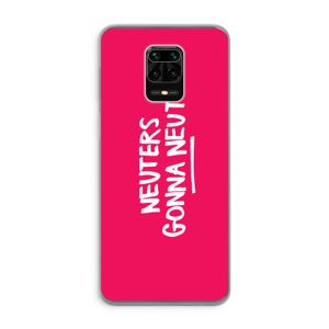 Neuters (roze): Xiaomi Redmi Note 9 Pro Transparant Hoesje