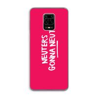 Neuters (roze): Xiaomi Redmi Note 9 Pro Transparant Hoesje