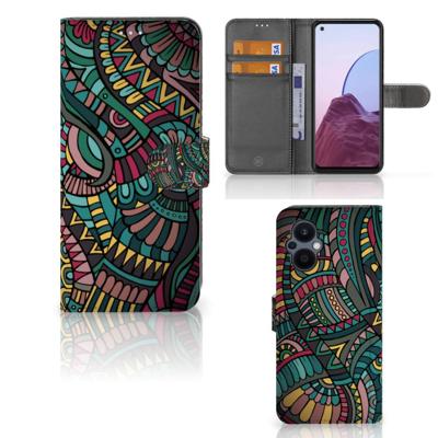 OPPO Reno 8 Lite | OnePlus Nord N20 | Telefoon Hoesje | Aztec