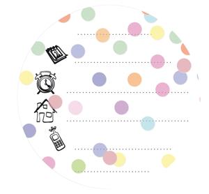 Haza Witbaard Uitnodigingen confetti, 6st.
