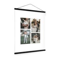 Gepersonaliseerde poster met zwarte posterhanger 50x70