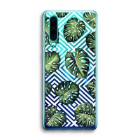 Geometrische jungle: Huawei P30 Transparant Hoesje
