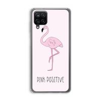 Pink positive: Samsung Galaxy A12 Transparant Hoesje