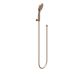 Handdoucheset IVY Set Bestaande Uit Doucheslang 150 cm, Wandhouder En Handdouche 3-Standen Geborsteld Mat Koper PVD