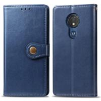 Retro effen kleur lederen gesp mobiele telefoon bescherming lederen draagtas met Lanyard & fotolijstjes & kaartsleuf & portemonnee & beugel functie vo