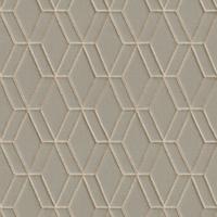 Dutch Wallcoverings Wallstitch/Bs1 Hexagonal Grey - Grijs