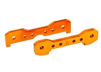 Traxxas - Tie bars, front, 6061-T6 aluminum (orange-anodized) (TRX-9527T)