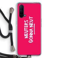 Neuters (roze): OnePlus Nord CE 5G Transparant Hoesje met koord