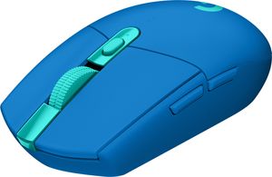 Logitech G305 Lightspeed Gaming-muis Bluetooth Optisch Blauw 6 Toetsen 12000 dpi Verlicht, Ergonomisch