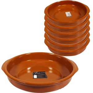 Set van 7x stuks tapas borden/ovenschalen Alicante met handvatten 38 en 20 cm