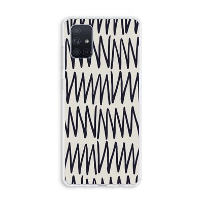 Marrakech Zigzag: Galaxy A71 Transparant Hoesje