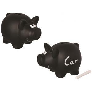 Spaarvarken/spaarpot met krijtje - 16 cm - kinderen - beschrijfbaar