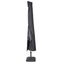 Afdekhoes / beschermhoes zwart voor parasols met een diameter van 4 m inclusief stok   - - thumbnail