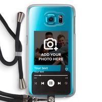 Music Player: Samsung Galaxy S6 Transparant Hoesje met koord