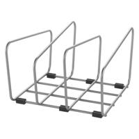 Metaltex backy bakspullen en snijplankhouder 22x21x14 cm zilver - thumbnail