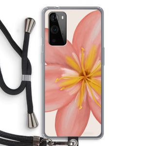 Pink Ellila Flower: OnePlus 9 Pro Transparant Hoesje met koord