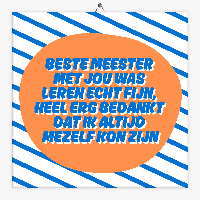 Tekst tegeltje beste meester