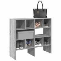 VidaXL Schoenenrekken 2 st stapelbaar 89,5x30x40 cm grijs sonoma eiken VidaXL Schoenenrekken 2 st stapelbaar 89,5x30x40 cm grijs sonoma eiken
